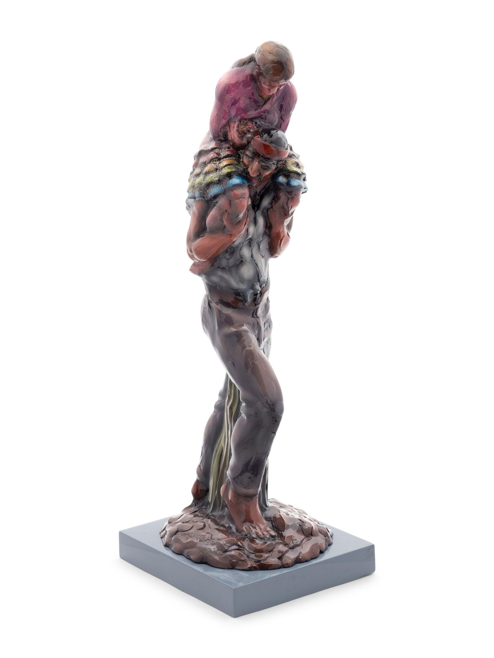 Luis Jimenez (Hispanic-American, 1940-2006) Border: Luis Jimenez (Hispanic-American, 1940-2006) Border Crossing, edition 2/10, 1987 polychrome fiberglass signed L.J., numbered and dated (base) height 32 x width 9 x depth 11-1/2 inches The Marilyn Eber