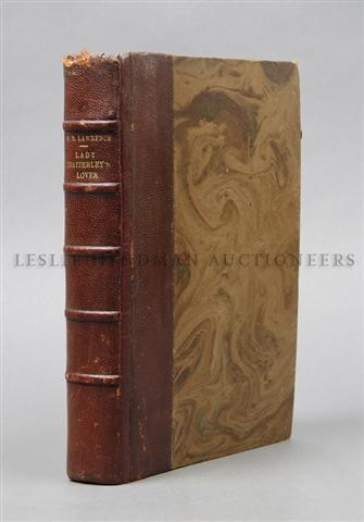 LAWRENCE, D. H. Lady Chatterley's Lover. (Florence), 19