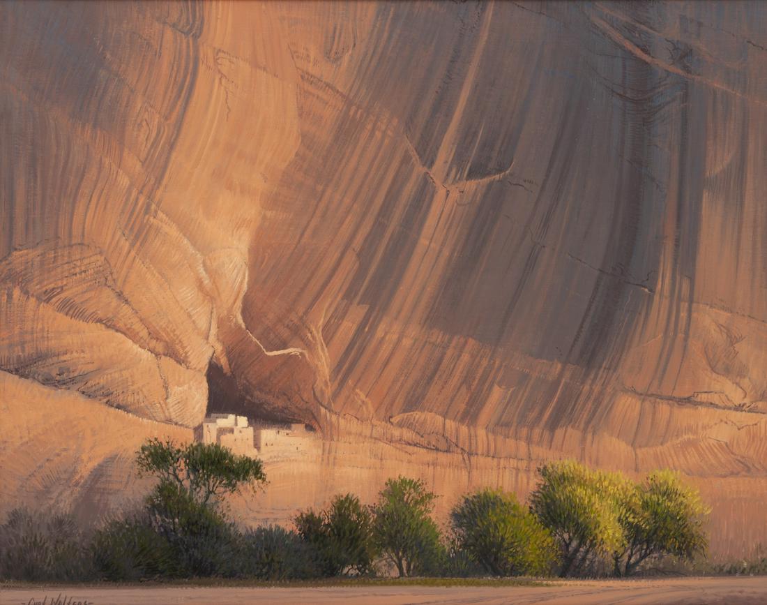 Curt Walters (American, b. 1950) White House Ruins -: Curt Walters (American, b. 1950) White House Ruins - Canyon De Chelley oil on canvas signed Curt Walters (lower left) 22 x 28 inches