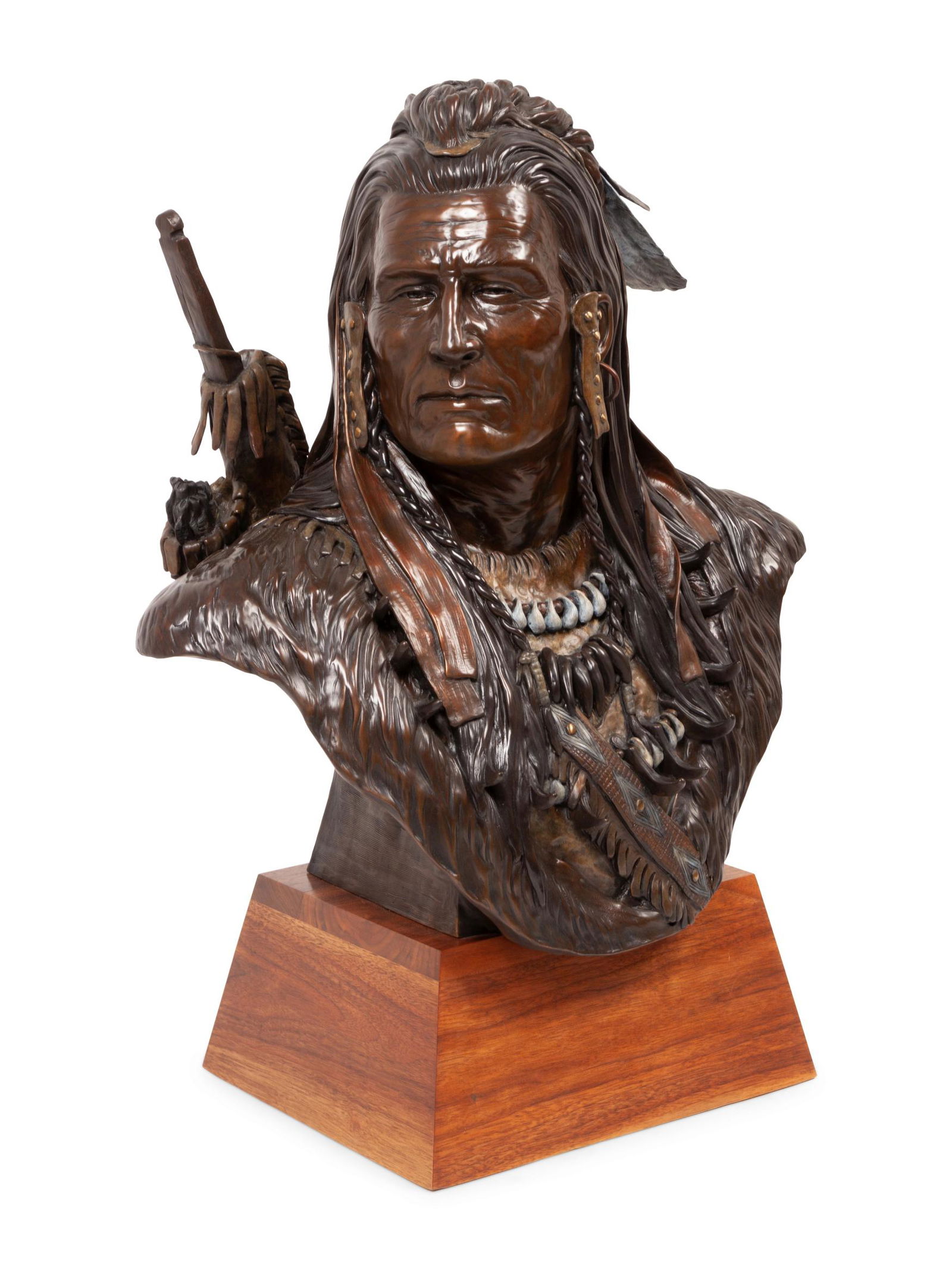 Terry Murphy (American, b. 1950) Bust of a Warrior, (1 of 2)