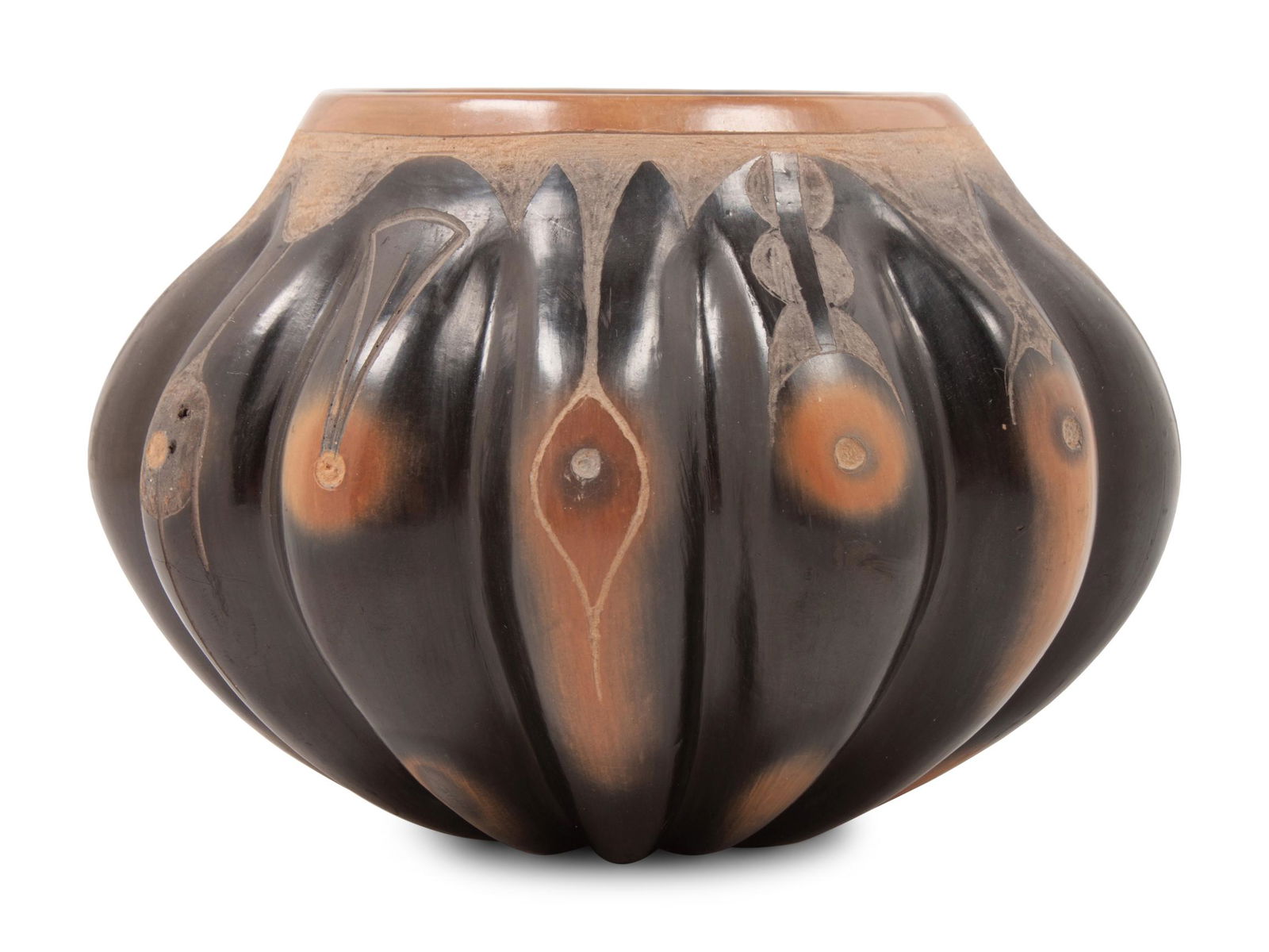 Helen Shupla (Santa Clara, 1928-1985) Two-toned Melon (1 of 4)