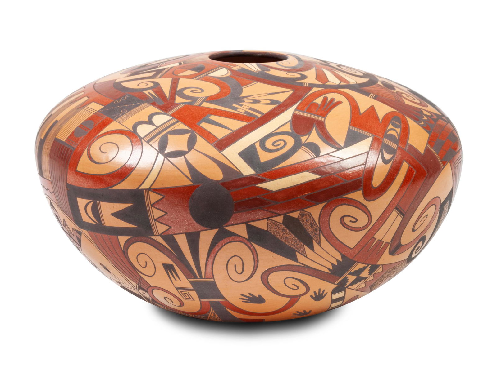 Jacob Koopee (Hopi-Tewa, 1970-2011) Polychrome Pottery (1 of 3)