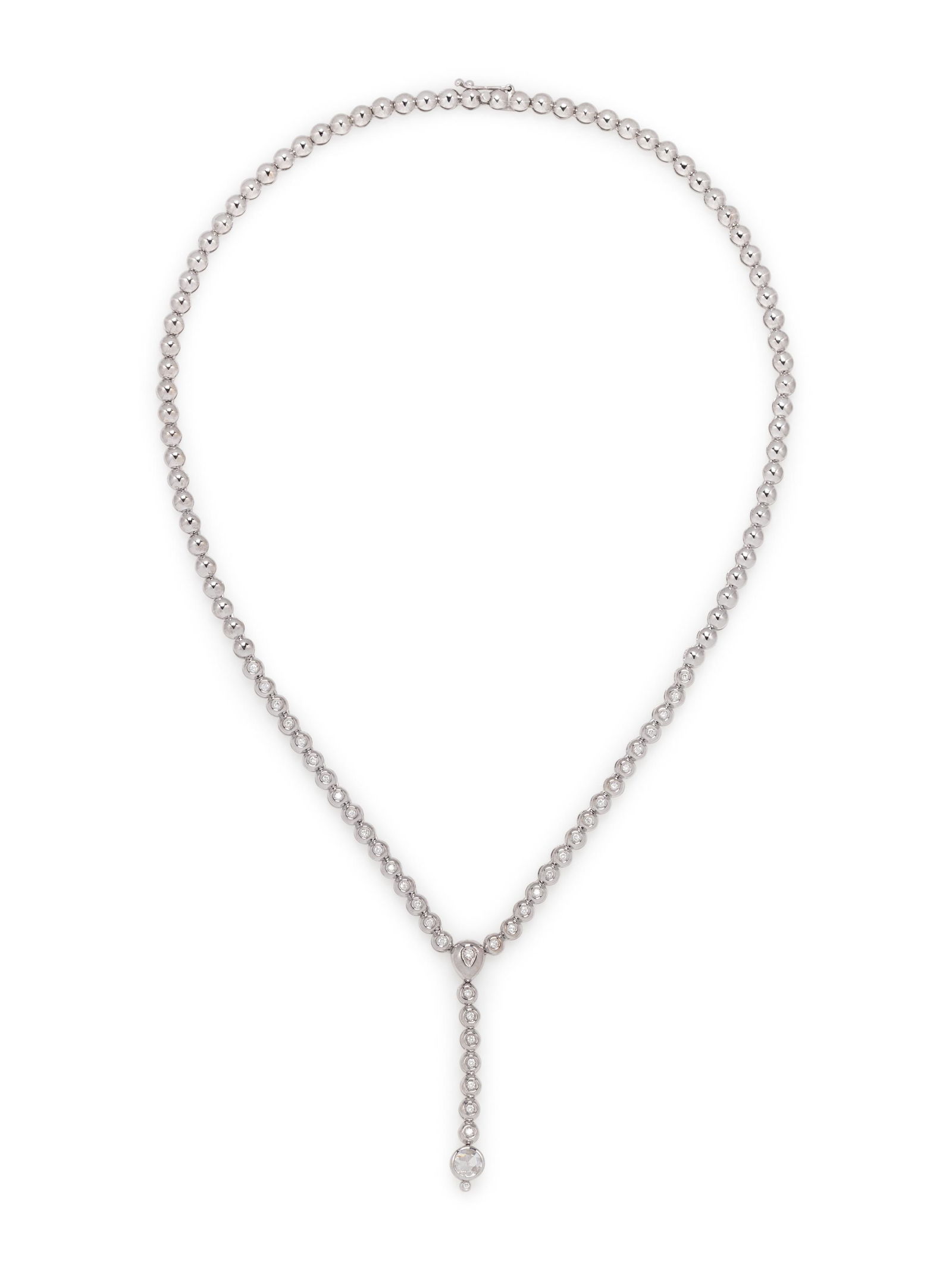 DAMIANI, DIAMOND LARIAT NECKLACE (1 of 2)