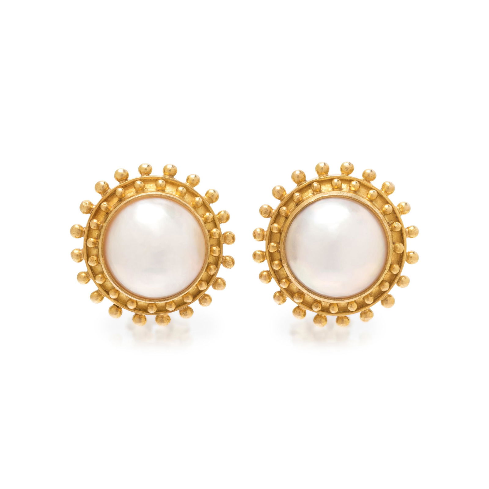 ELIZABETH LOCKE, YELLOW GOLD AND CULTURED MABE PEARL (1 of 2)