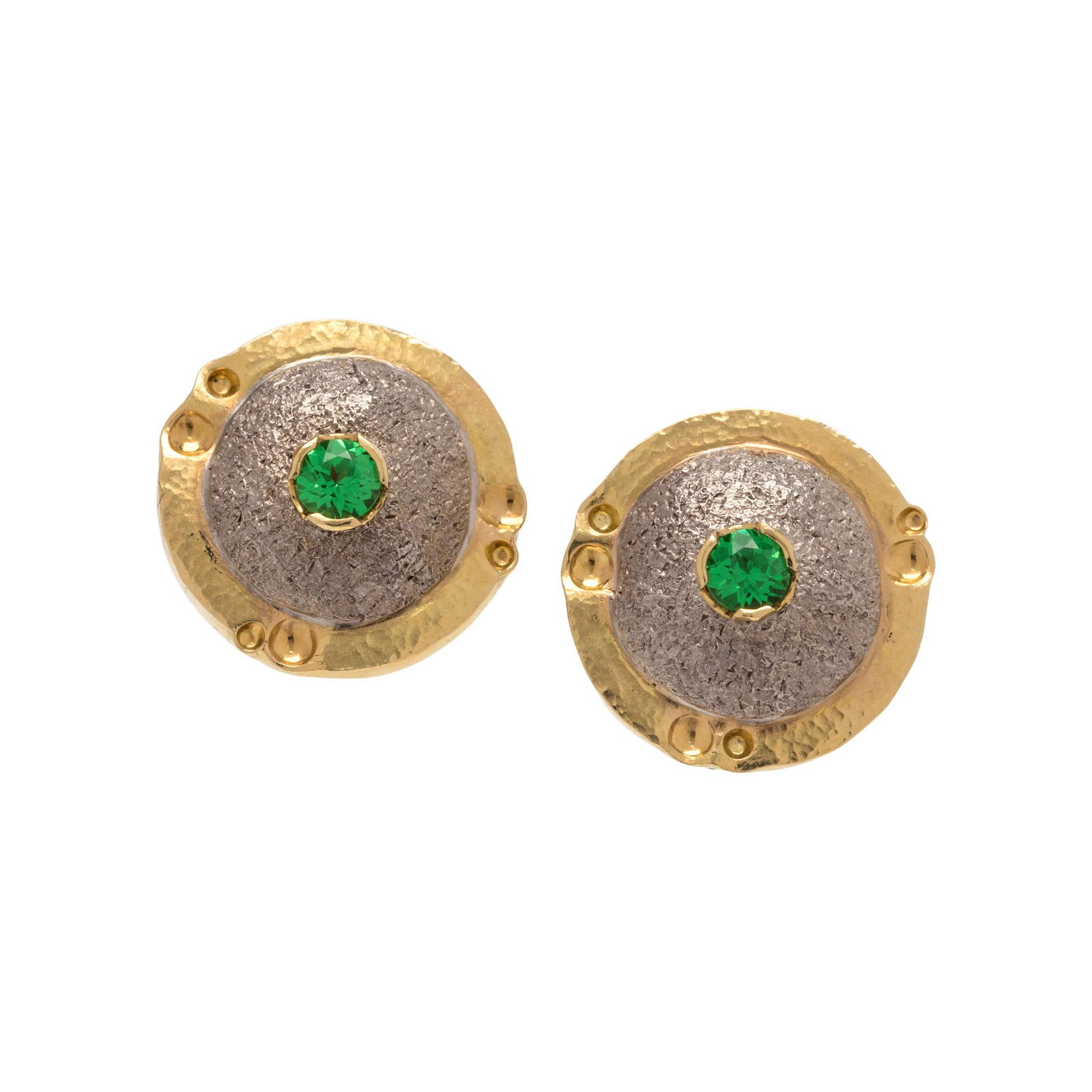 RICHARD KIMBALL, TSAVORITE GARNET EARRINGS (1 of 2)