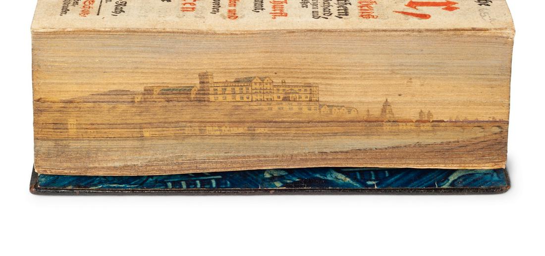 [FORE-EDGE PAINTING] -- [BIBLE, in German]. Geisliche (1 of 2)