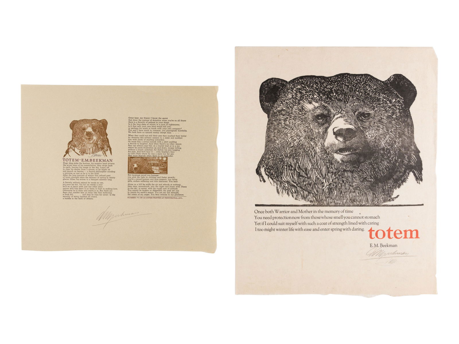 [MOSER, Barry, illustrator]. BEEKMAN, E. M. Carnal (1 of 3)