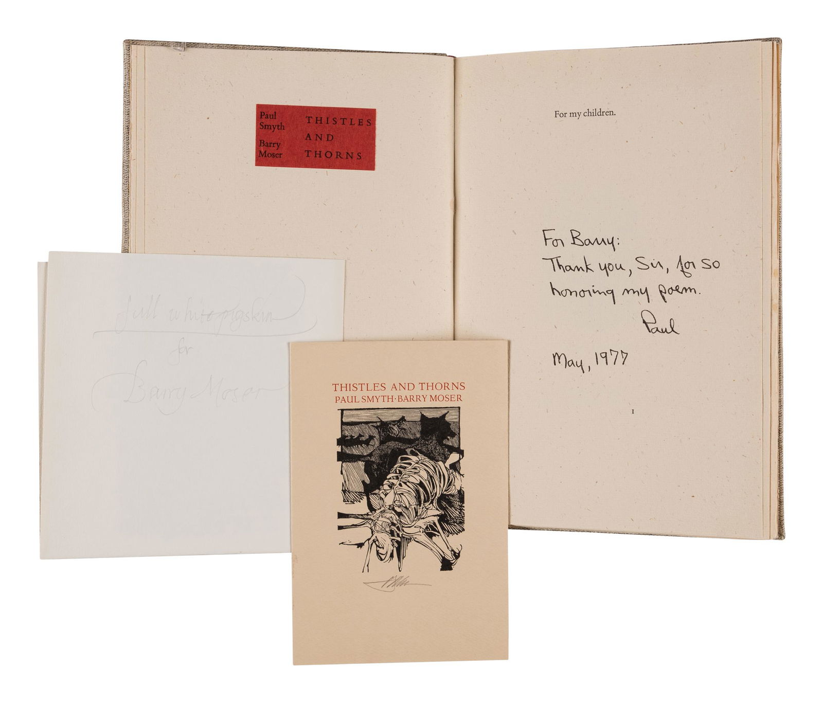 [MOSER, Barry, illustrator]. SMYTH, Paul (1944-2006). (1 of 5)