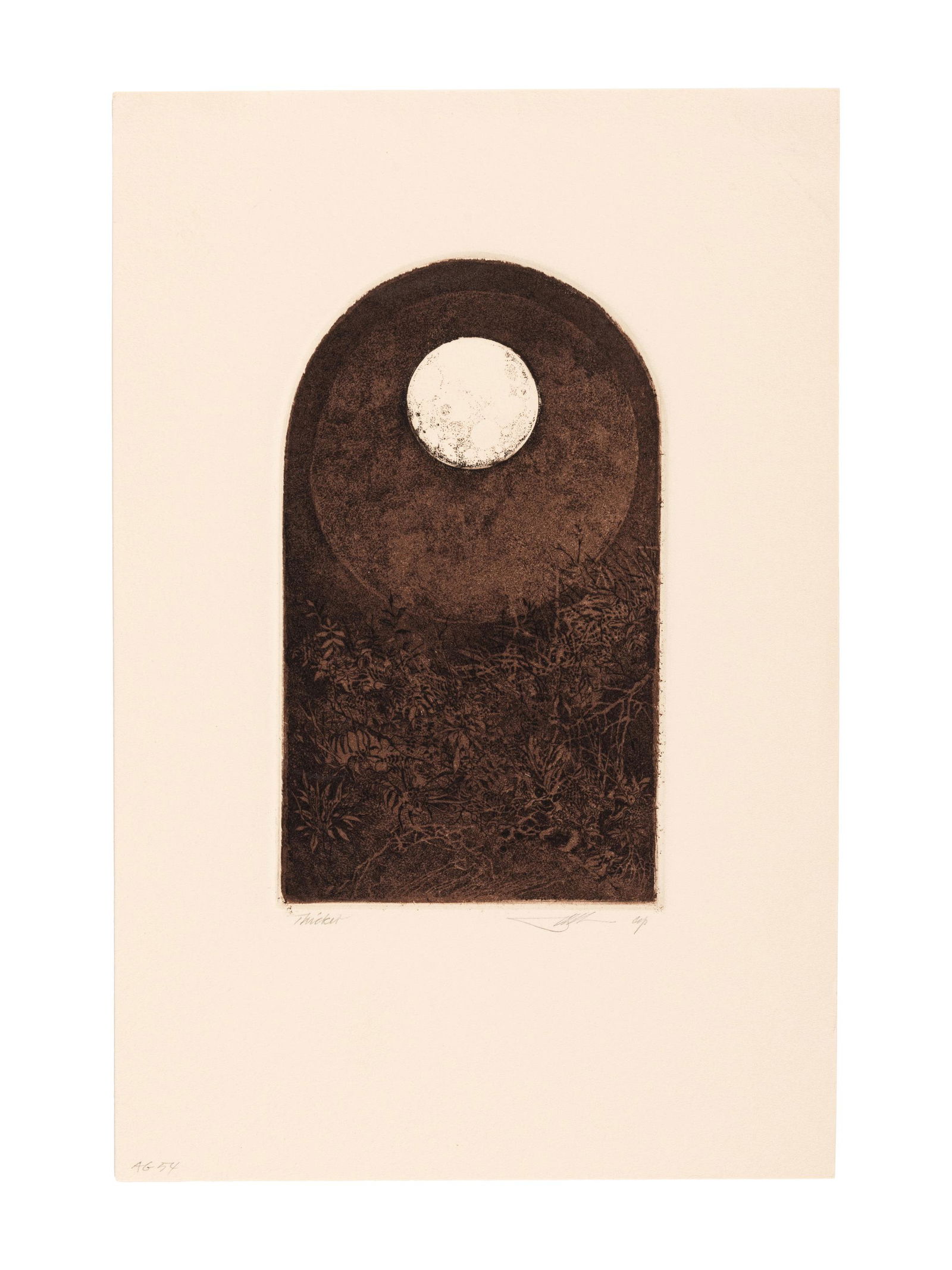 MOSER, Barry.   Thicket. [1973]. 284 x 189 mm. (1 of 1)