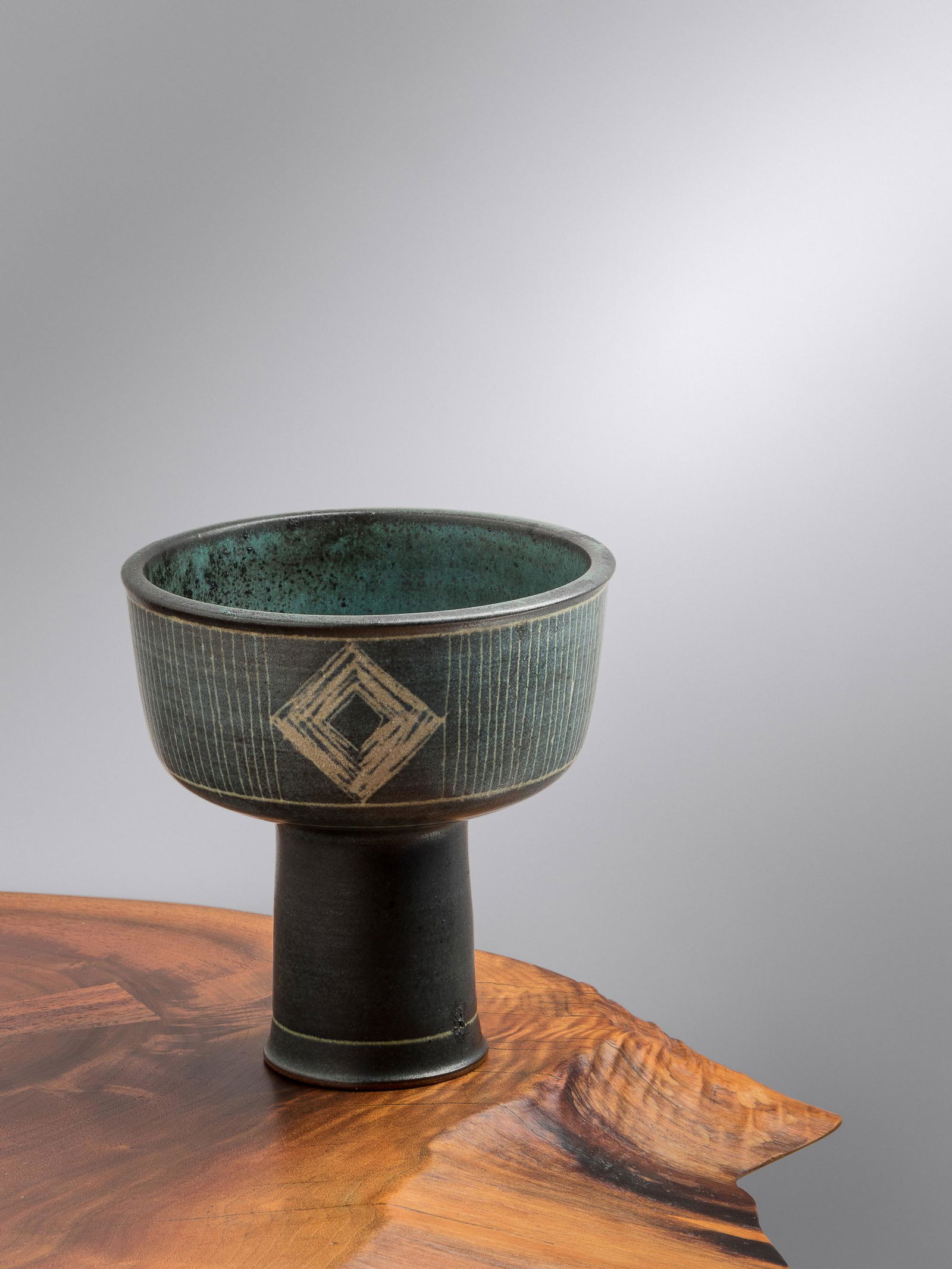 Harrison McIntosh (American, 1914-2016) Footed Vessel (1 of 2)