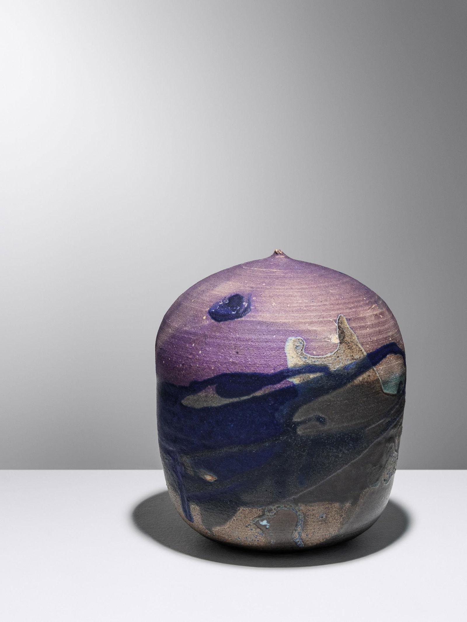 Toshiko Takaezu (American, 1922-2011) Closed Form (with (1 of 3)