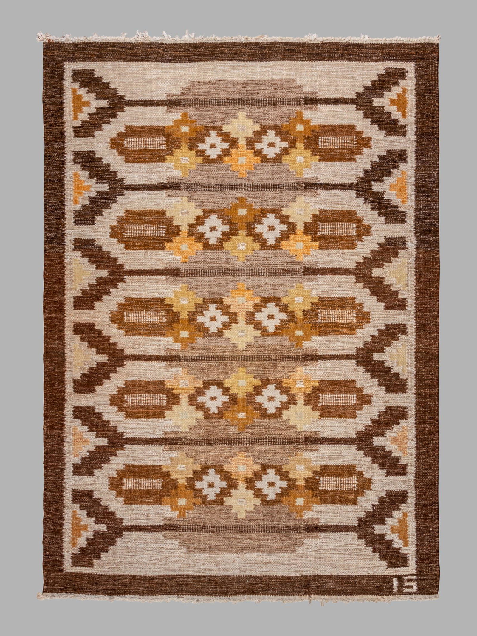 Ingegerd Silow (Swedish, 1916-2005) Flatweave Rug (1 of 4)