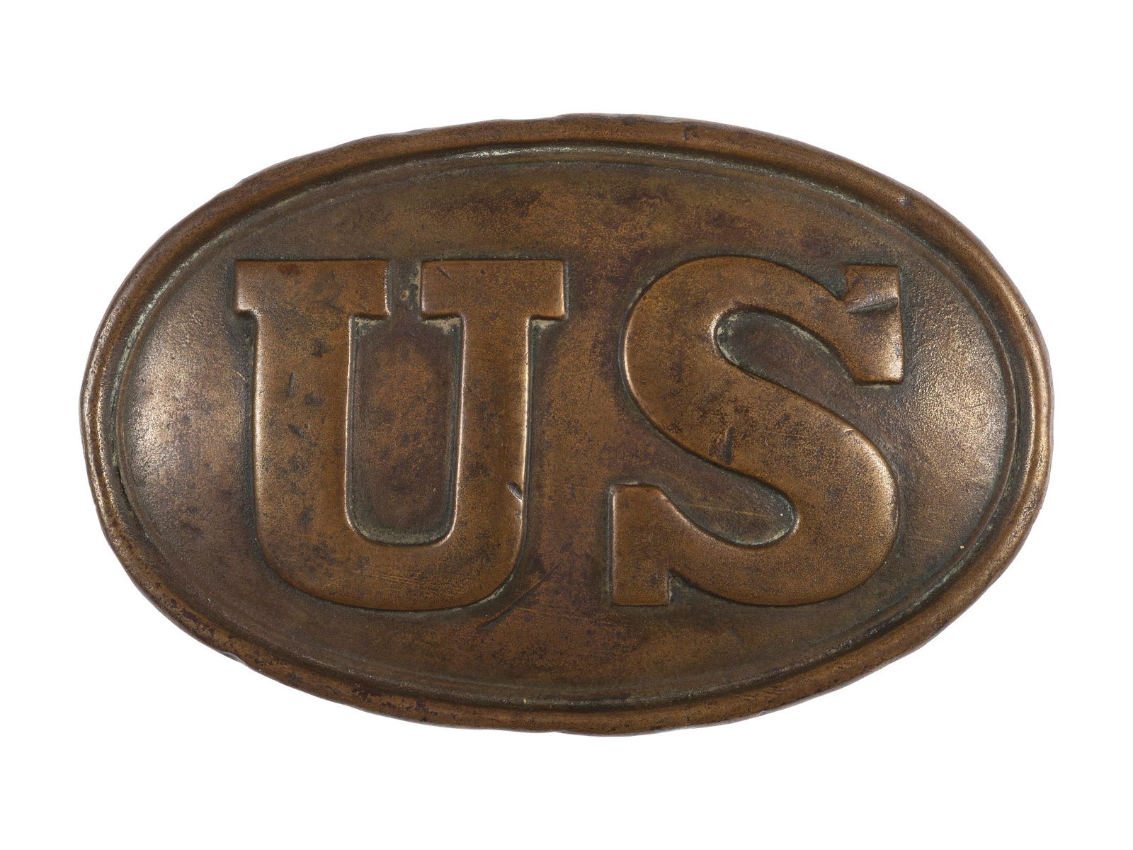 Model 1839 federal oval "US" belt plate. (1 of 2)