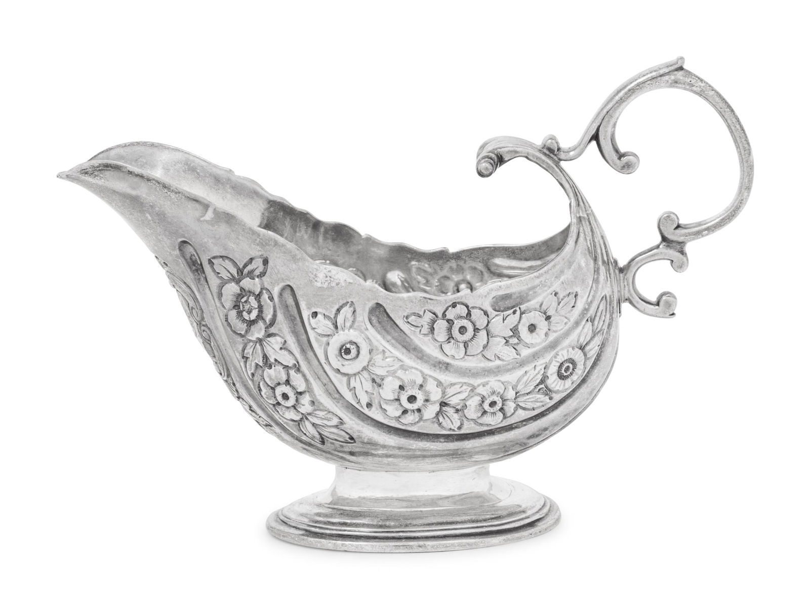 An Irish Georgian Silver Sauce Boat (1 of 5)