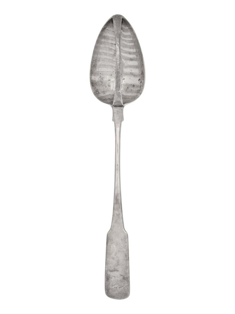 An Irish George III Silver Serving Spoon (1 of 3)