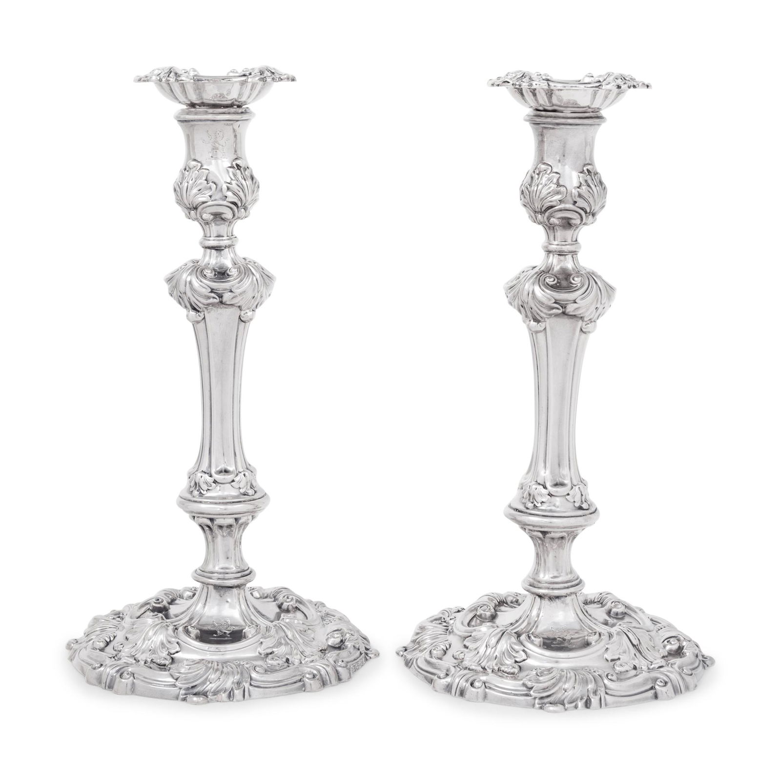 A Pair of George IV Silver Candlesticks (1 of 3)