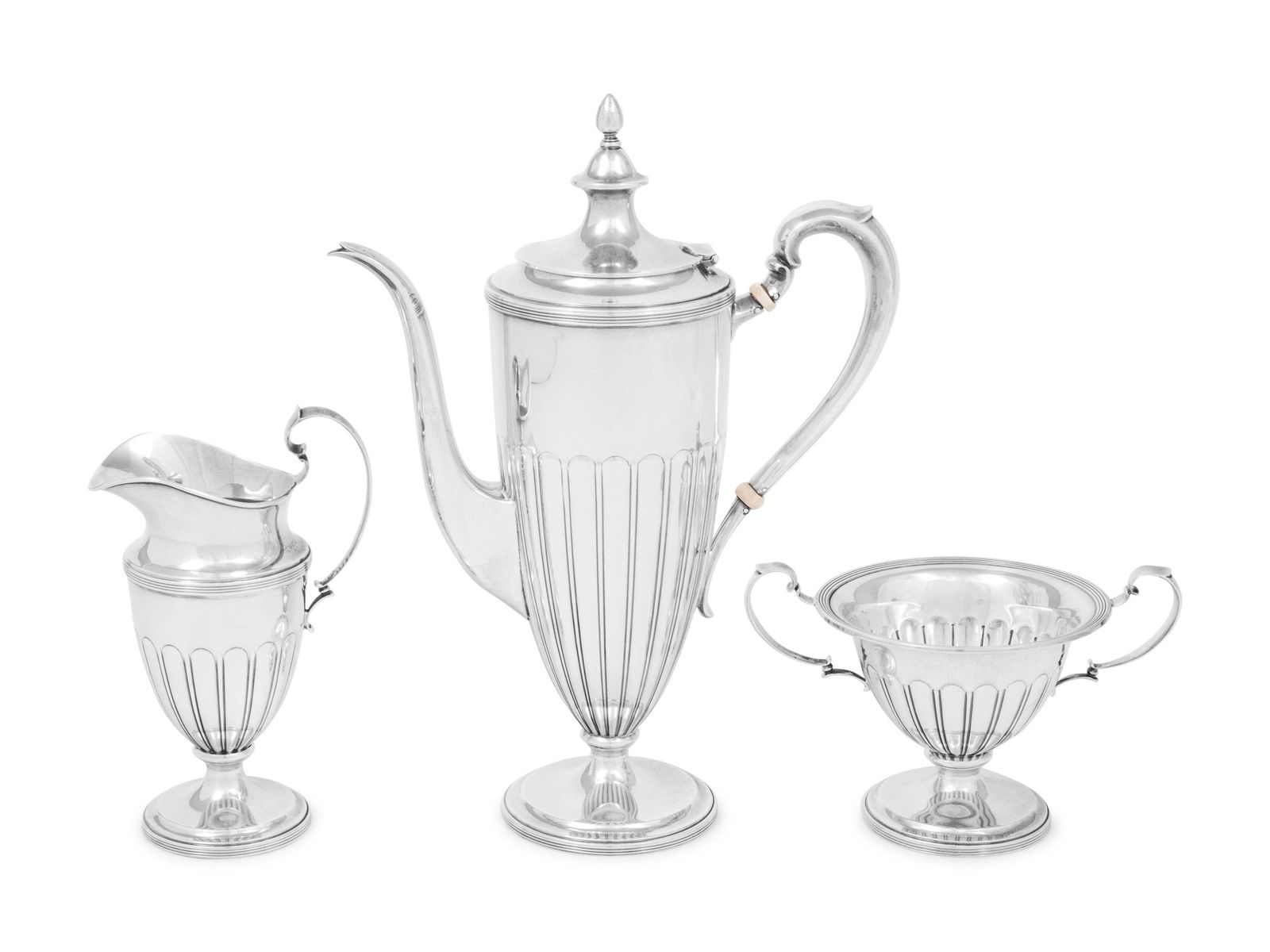 An American Silver Three-Piece Coffee Service (1 of 4)