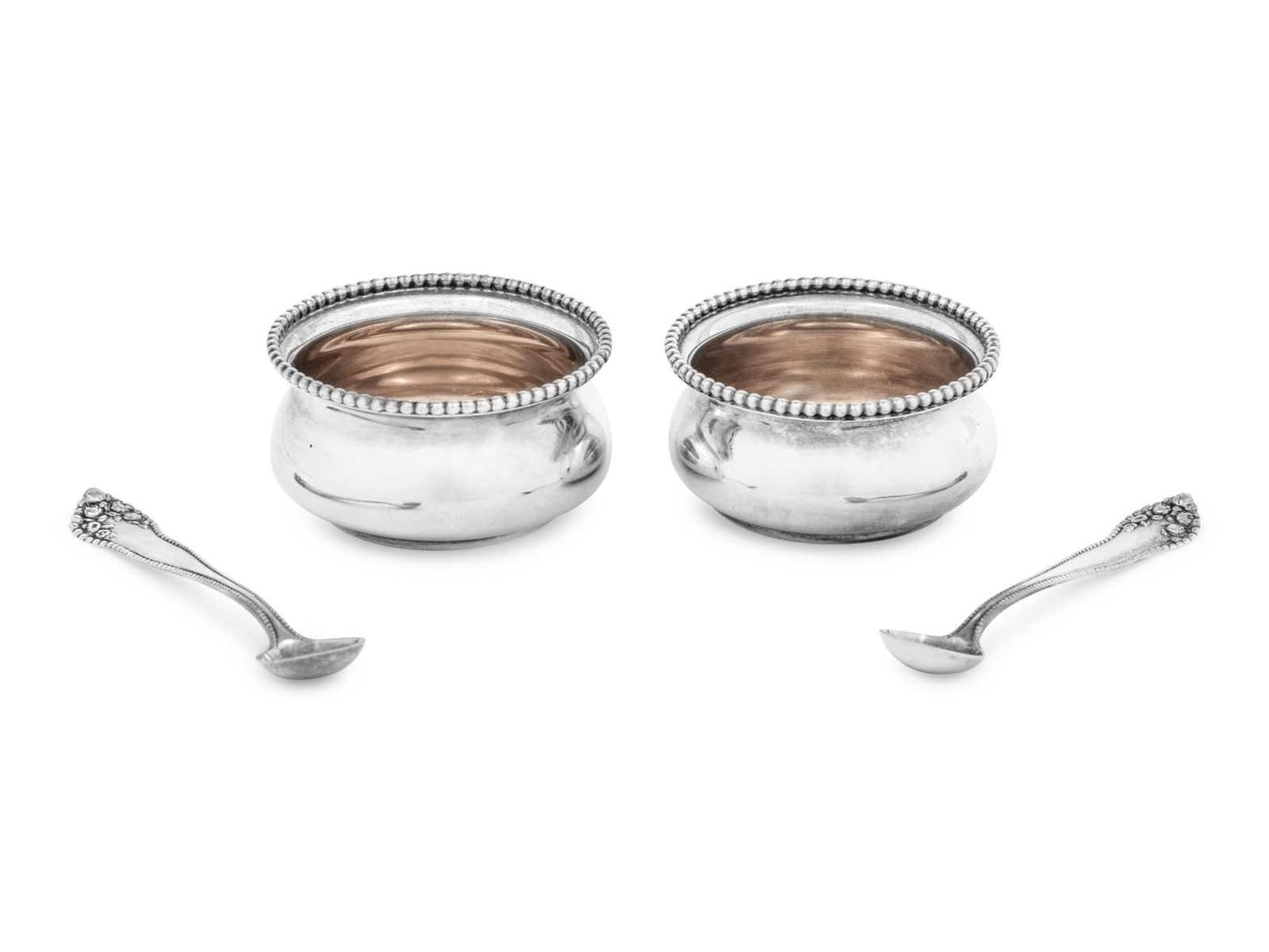 A Cased Silver Salt Set (1 of 3)