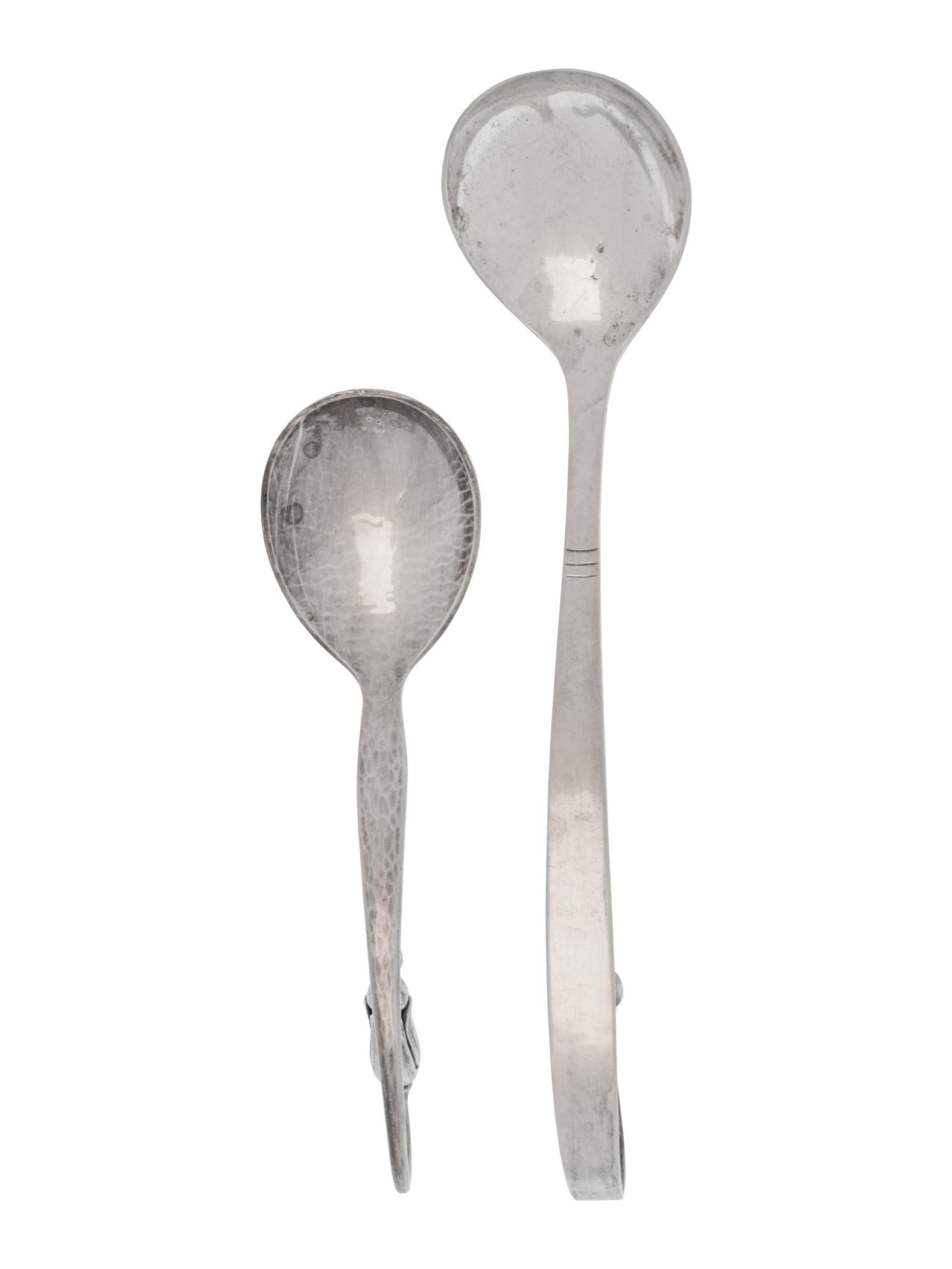 Two Silver Serving Spoons (1 of 3)