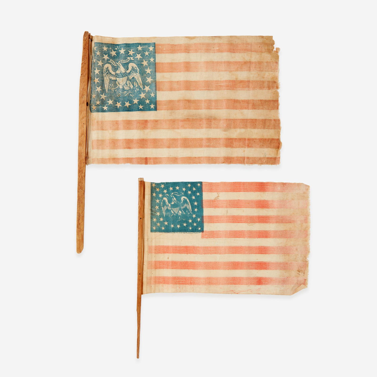 Two 35-Star American Parade Flags commemorating West (1 of 1)