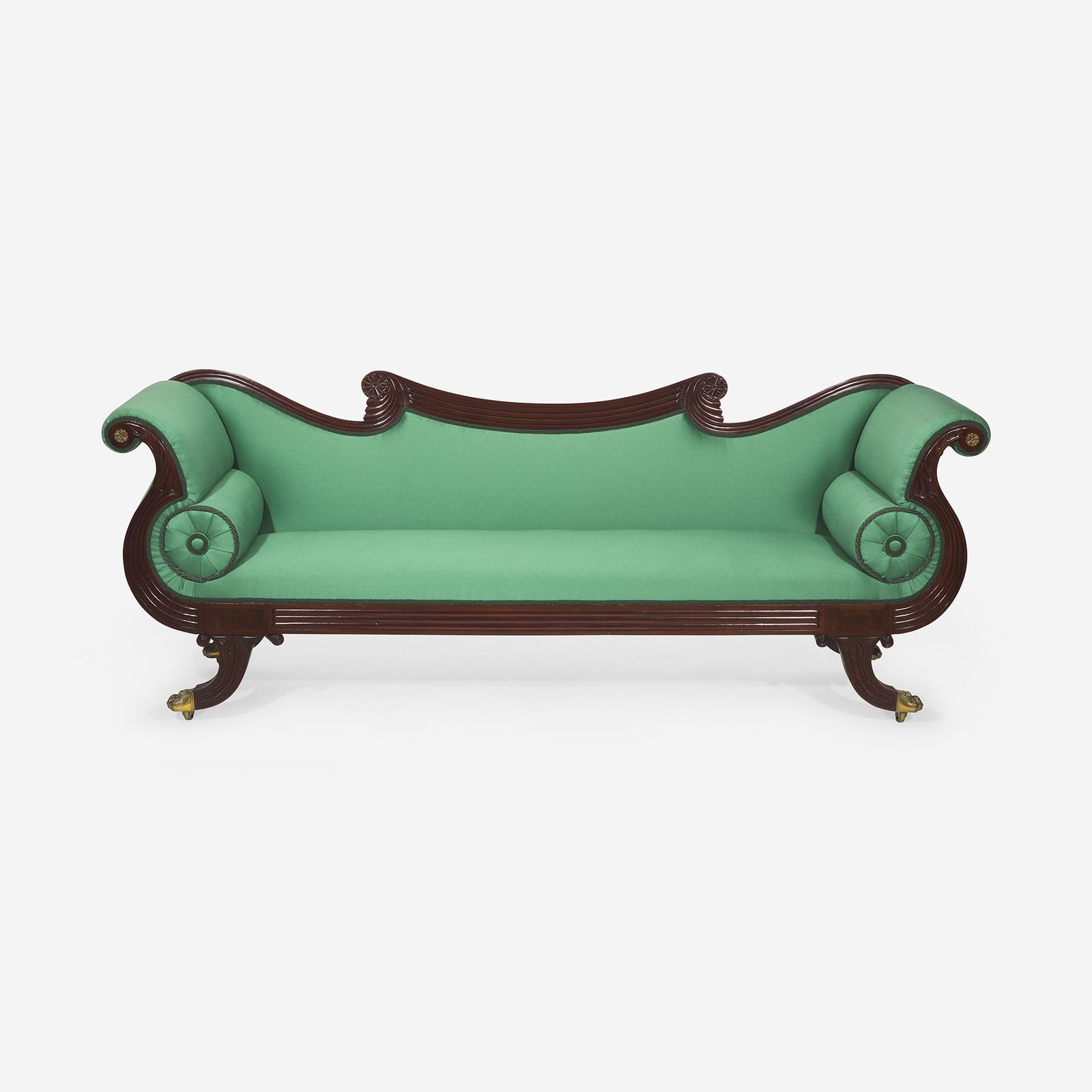 A Classical carved mahogany sofa Boston, MA, circa (1 of 2)