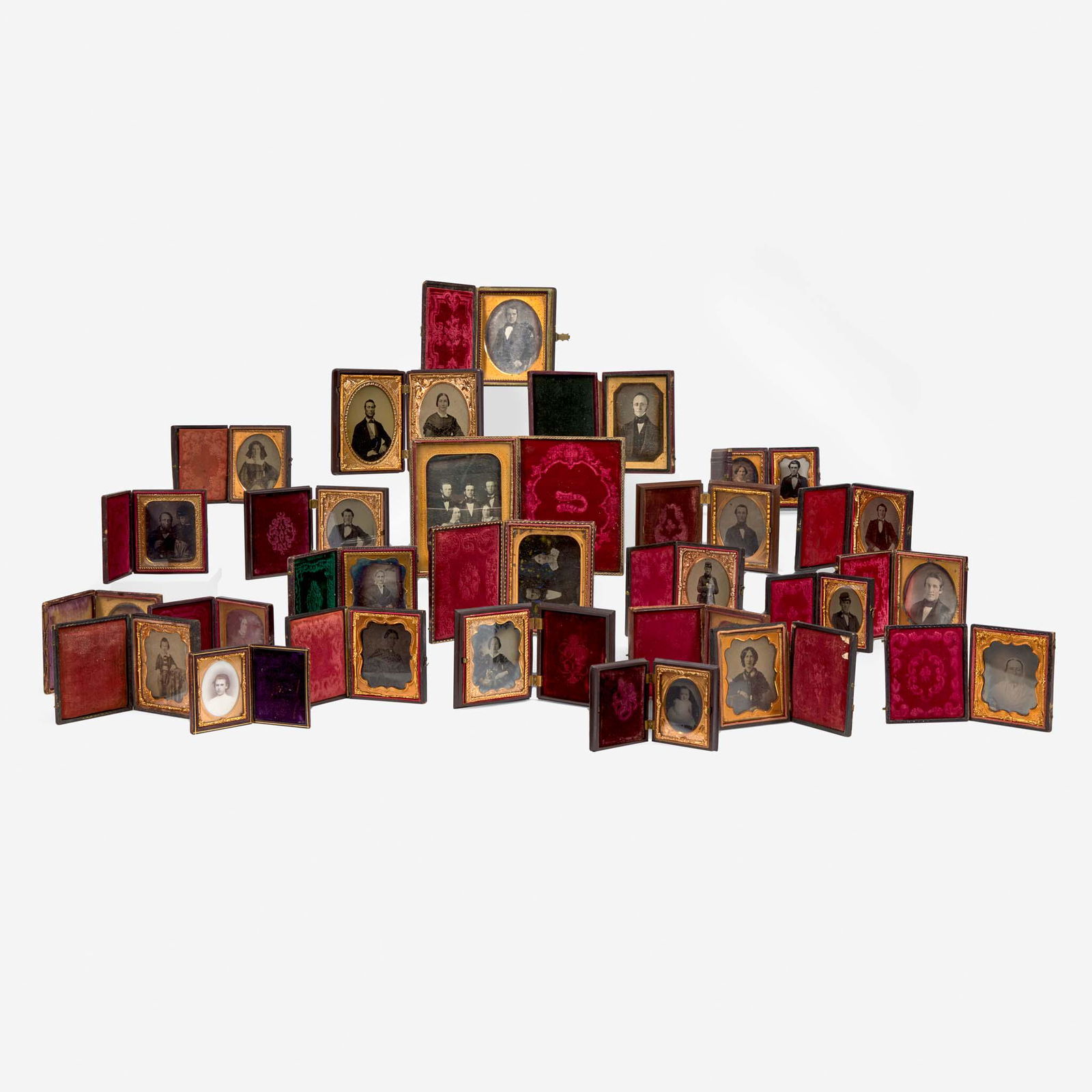 A large collection of forty-five daguerreotypes, (1 of 6)