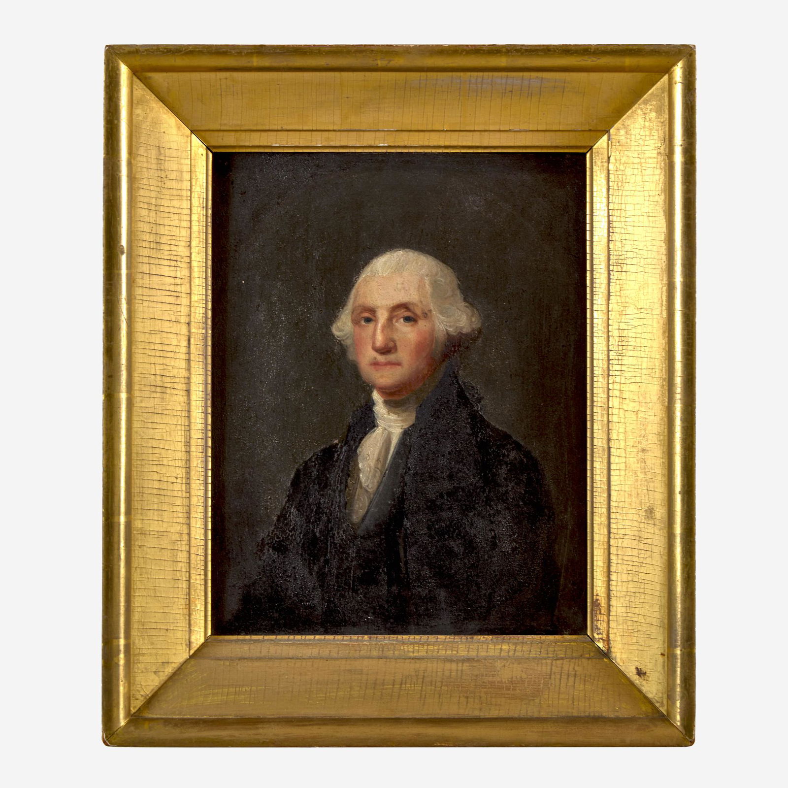 After Gilbert Stuart (1755-1828), American School 19th: After Gilbert Stuart (1755-1828), American School 19th century Small Portrait of George Washington (1732-1799) Oil on panel, framed. (13 in. x 11 in. (sight))Condition report: 18 1/4 in. x 15 1/2 in.
