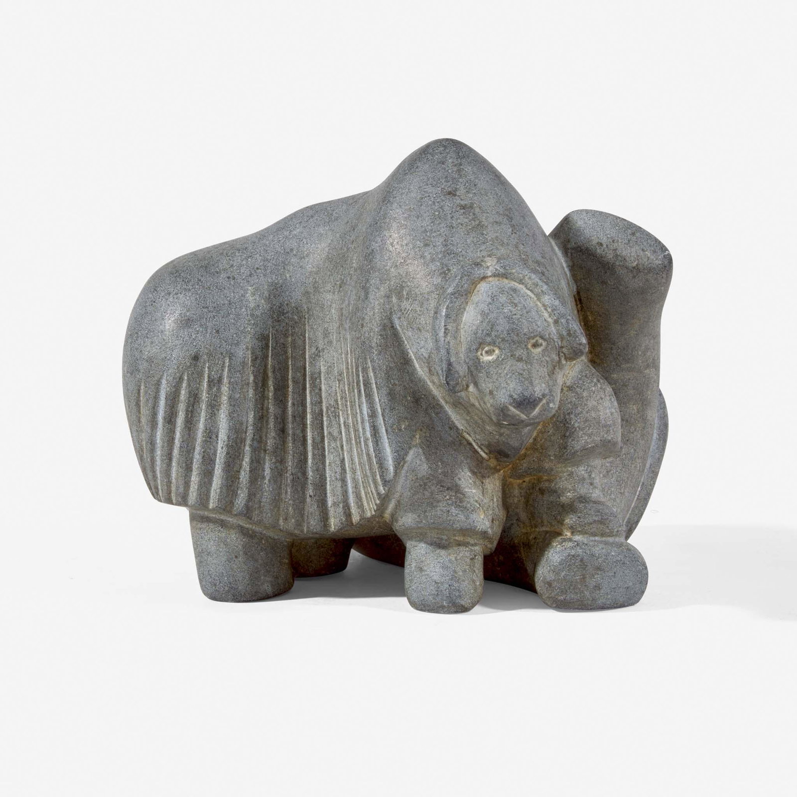 Toona (Tuna) Iqulik (1935-2015), Musk Ox and Man Baker (1 of 2)