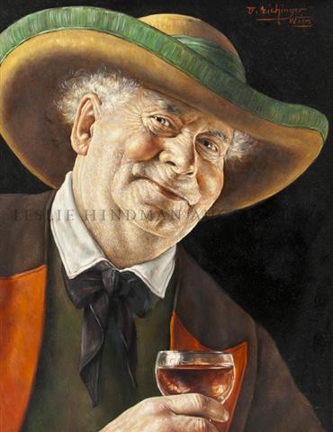 Otto Eichinger, (Austrian, 1922-2004), Portrait of a Ma: Otto Eichinger (Austrian, 1922-2004) Portrait of a Man oil on board signed (upper right) 10 x 7 5/8 inches.