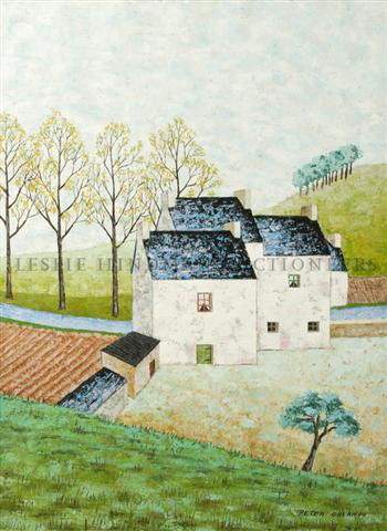 Peter Orlando, (French, b. 1921), White Houses: Peter Orlando (French, b. 1921) White Houses oil on canvas signed (lower right) 23 1/2 x 18 inches. Property from the Estate of Norma Seidman, Lincolnwood, Illinois