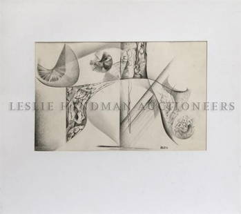 Medard P. Klein, (American, 1905-2002), Untitled: Medard P. Klein (American, 1905-2002) Untitled graphite on paper 7 1/2 x 12 inches.