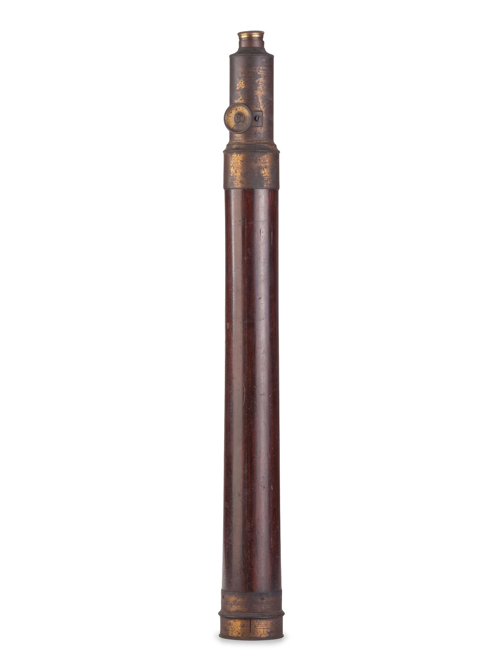 3 1/4 in. wood body single-draw telescope. Length 33 (1 of 4)