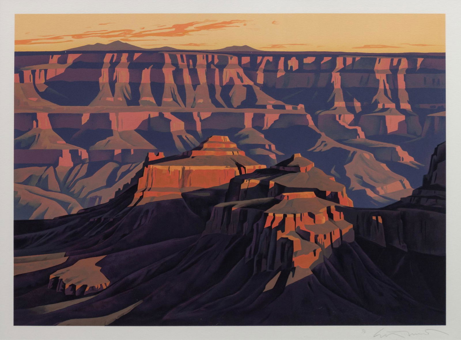 Ed Mell (American, b. 1942) Shadows on the South Rim, (1 of 3)