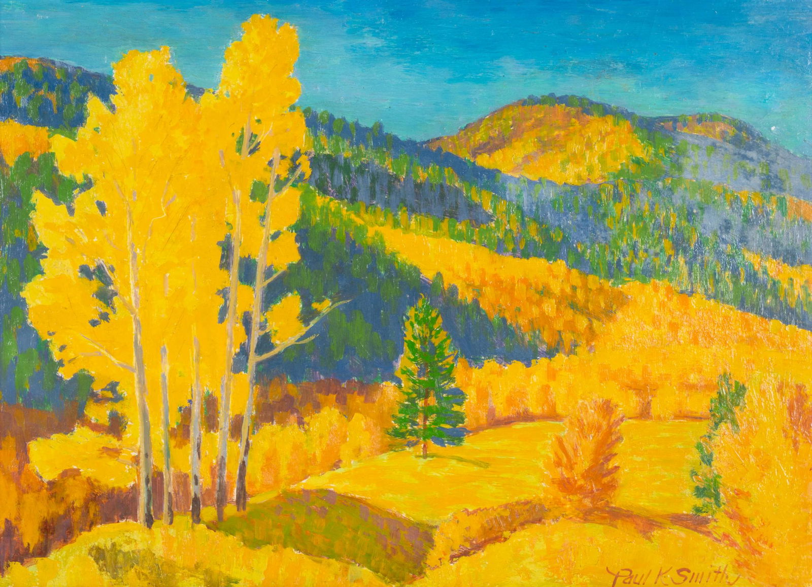 Paul Kauvar Smith (American, 1893-1977) Fall Landscape (1 of 4)
