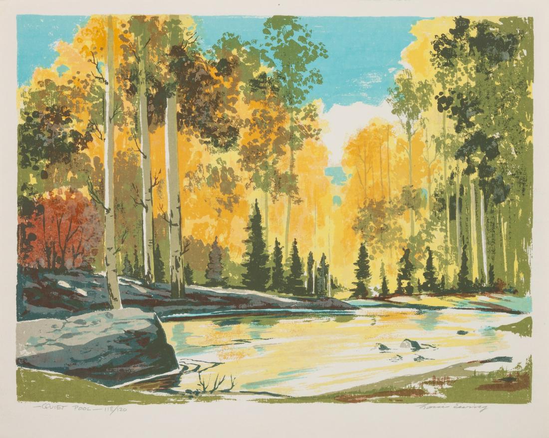 Louie Ewing (American, 1908-1983) Five Works: Quiet (1 of 11)