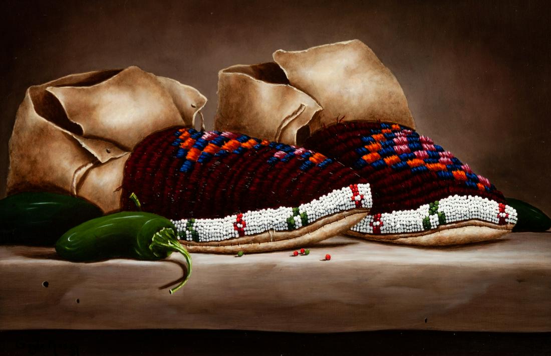 Gayle Nason (American, b. 1949) Quills and Beads (1 of 3)