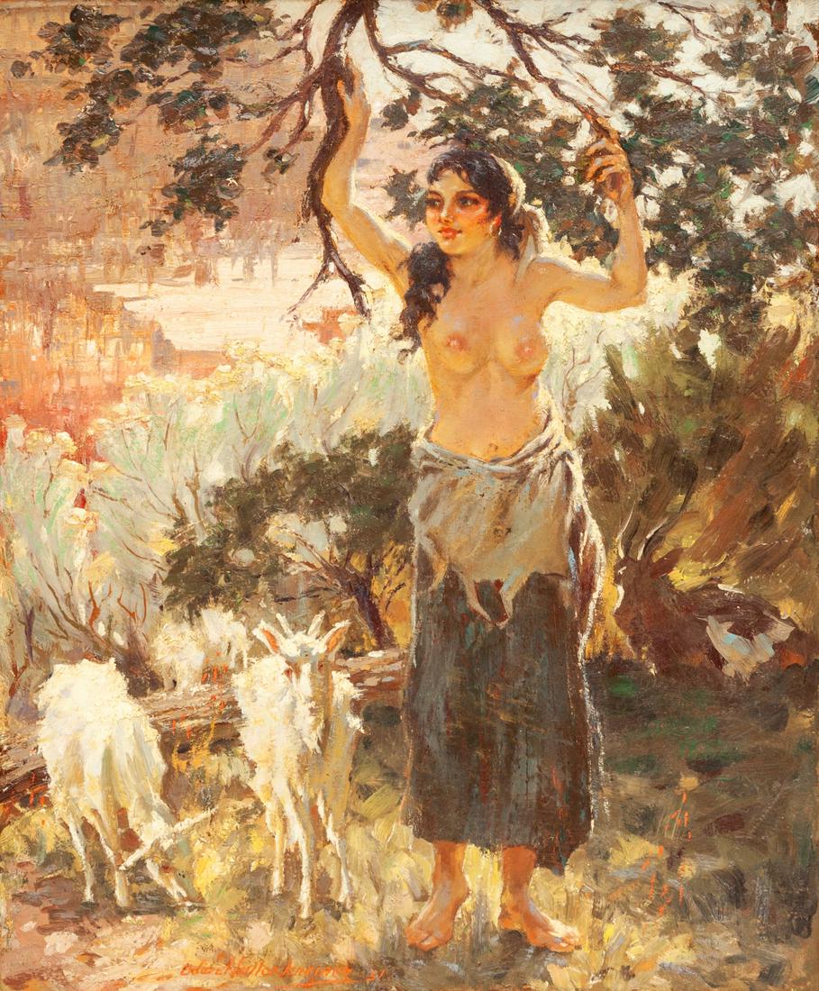 Odon Hullenkramer (Hungarian/American, 1888-1978) Goat (1 of 3)