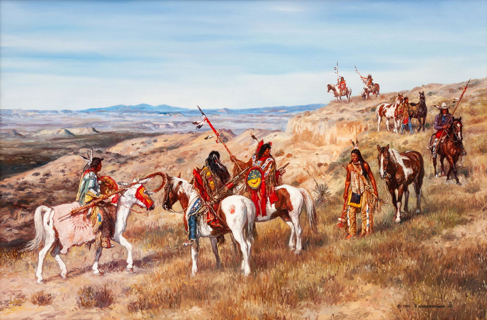 Hubert Wackermann (American, b. 1945) Cheyenne Arapaho (1 of 3)