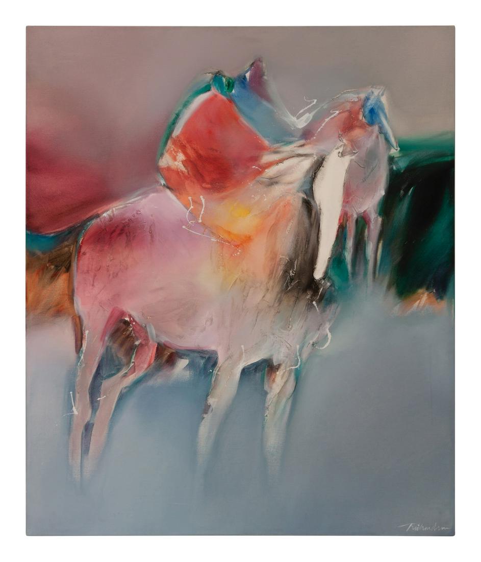 Jean Richardson (American, b. 1940) Rider on Horseback (1 of 2)