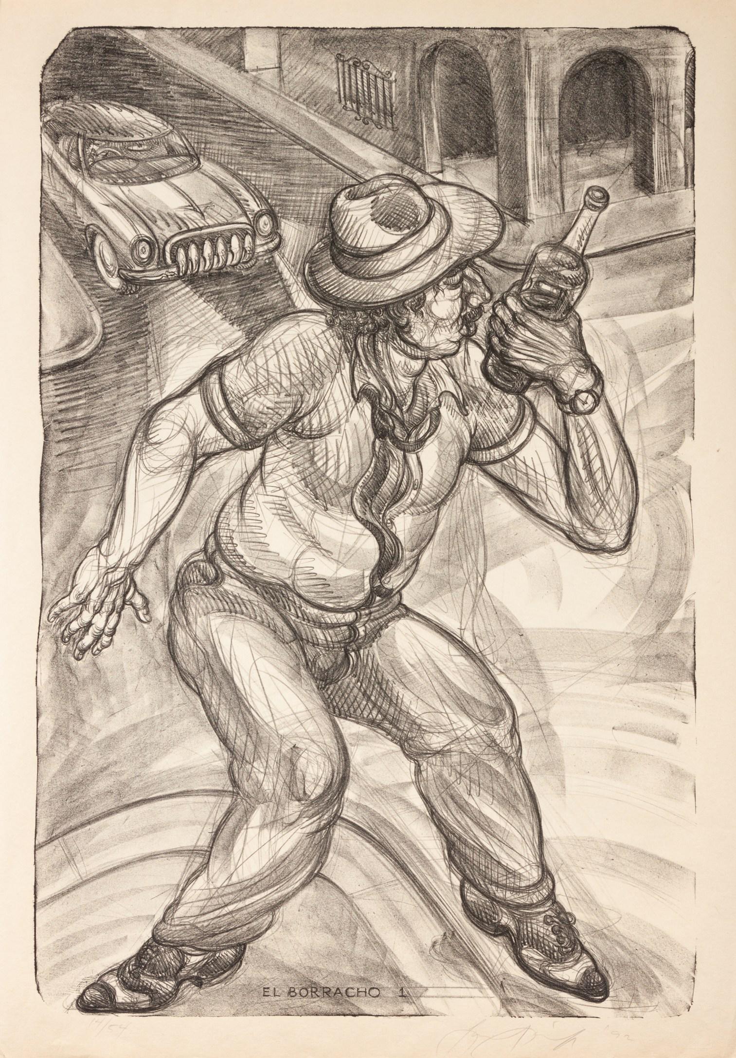 Luis Jimenez (American, 1940-2006) El Borracho I, II (1 of 4)