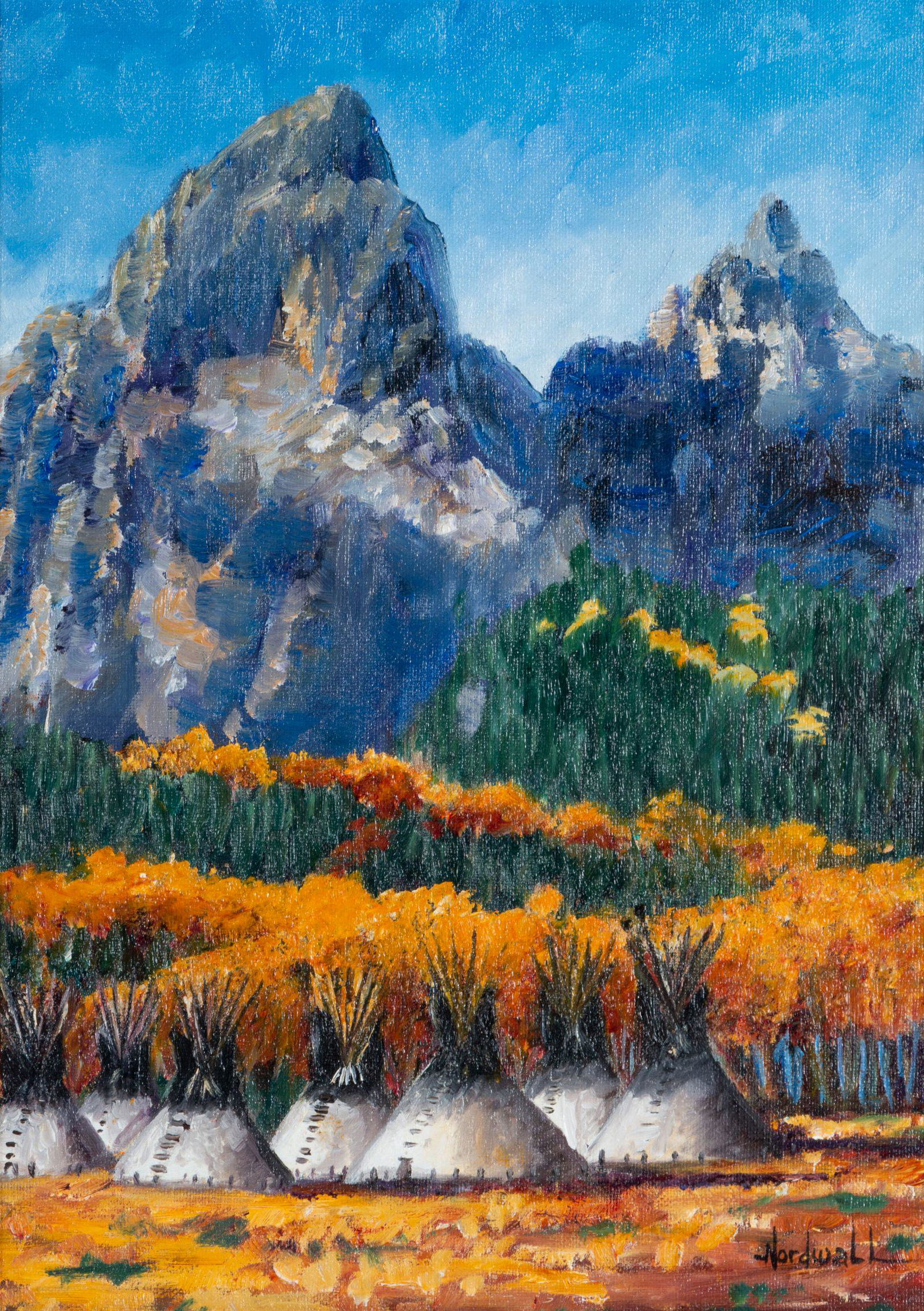 Raymond Nordwell (Pawnee/Ojibwe, b. 1965) Autumn (1 of 5)