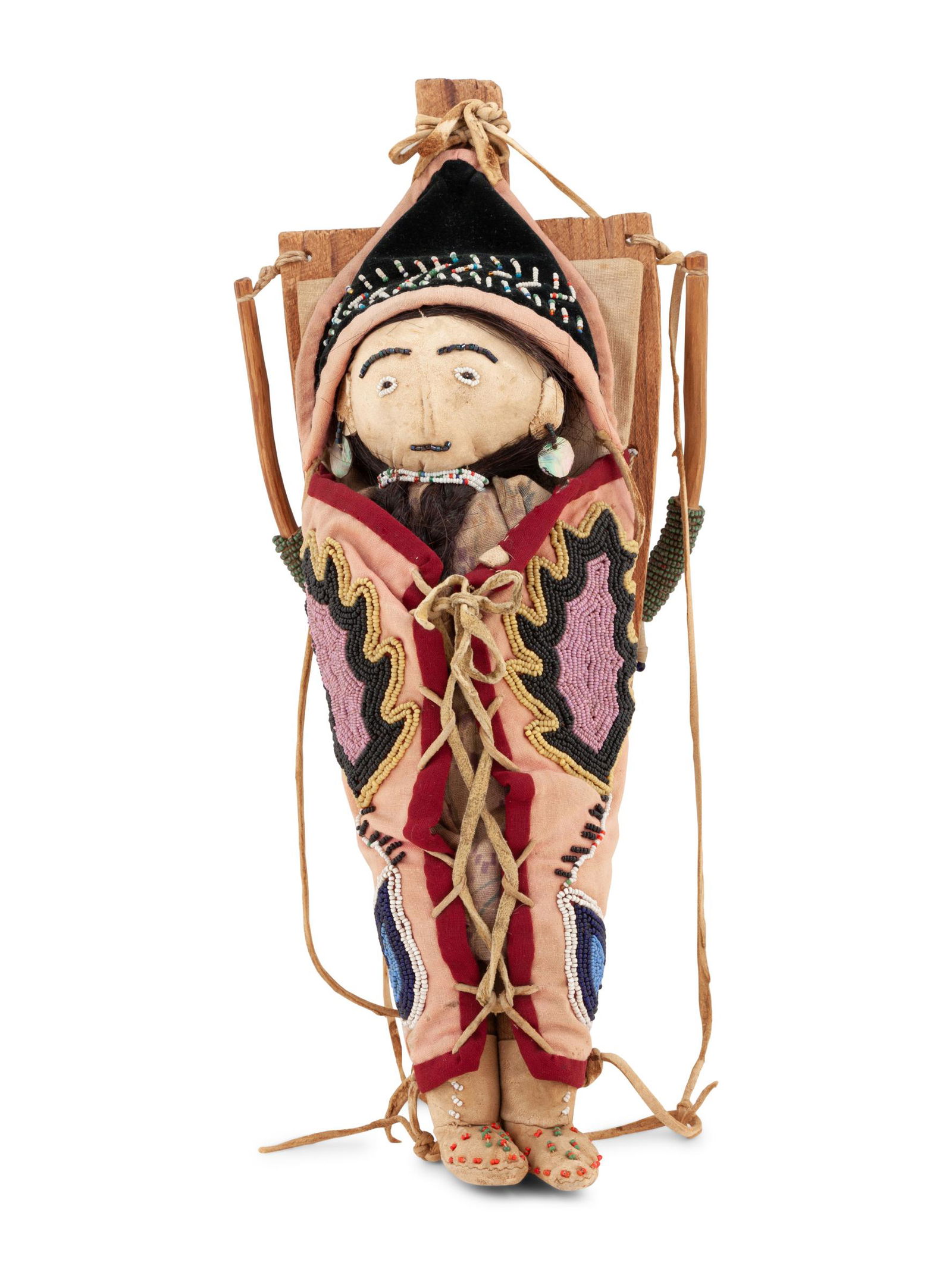 Sally Wahkiaeus (Klickitat, 20th century) Beaded Doll (1 of 4)