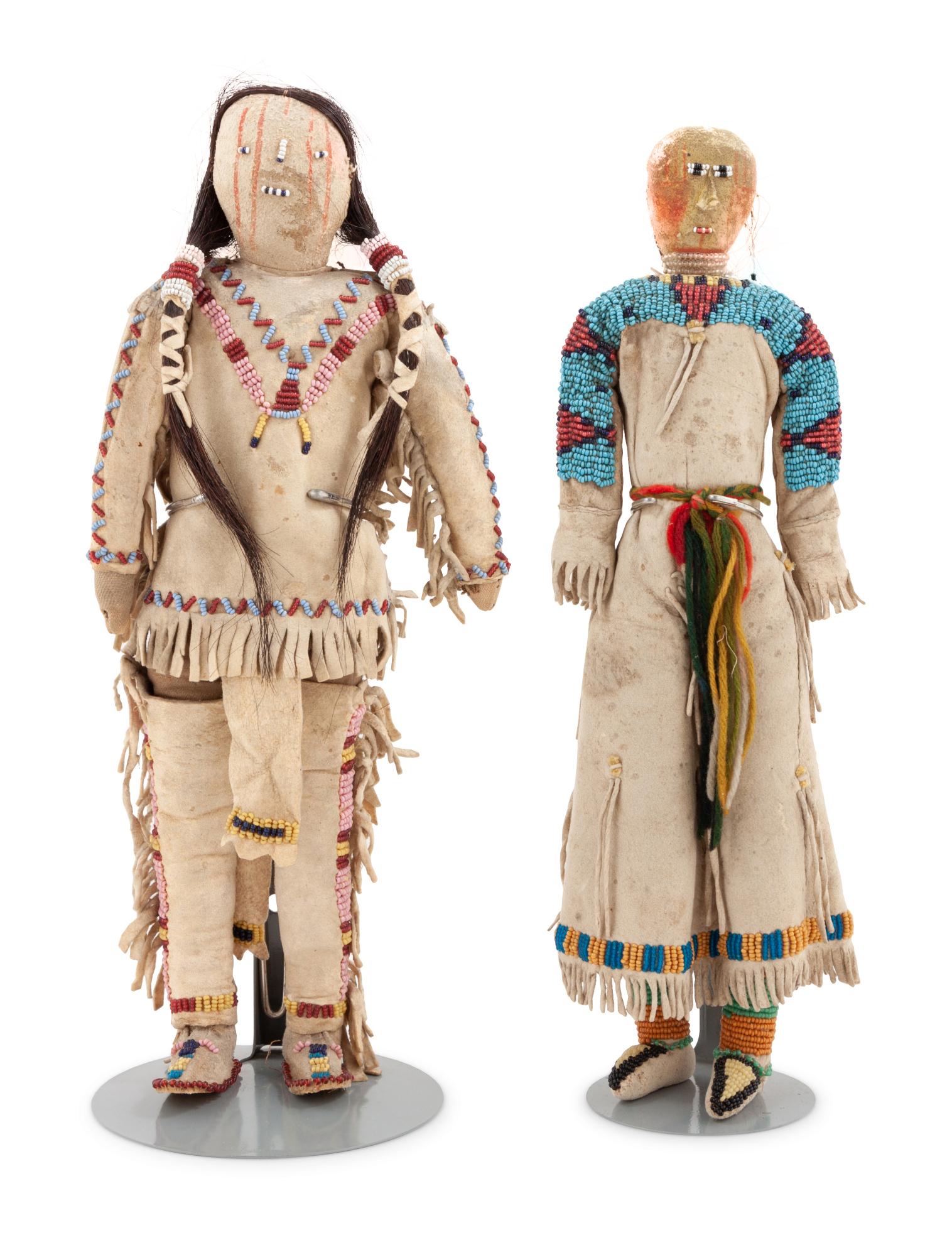 Sioux Beaded Hide Dolls (1 of 5)