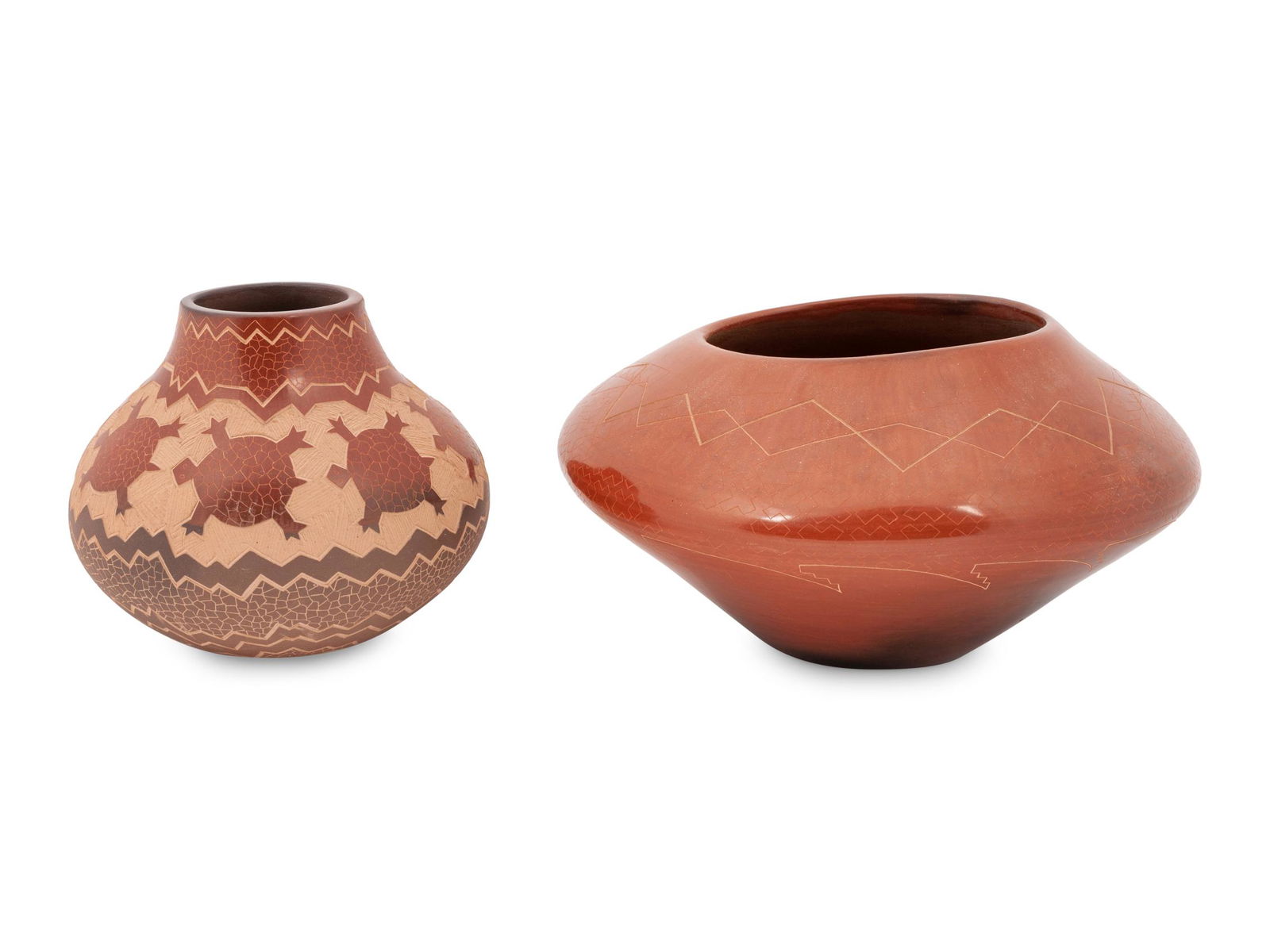 Jody Naranjo (Santa Clara, b. 1969) Sgraffito Pottery (1 of 8)