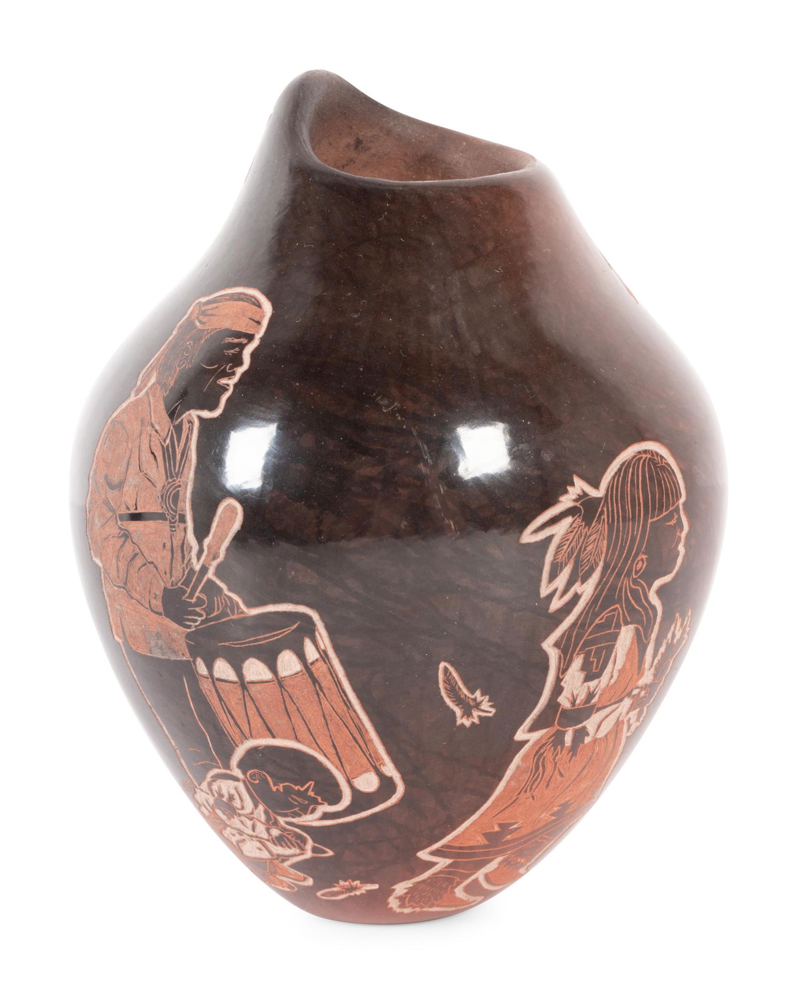 Jonathan Naranjo (Santa Clara, b. 1946) Sgraffito Black (1 of 5)