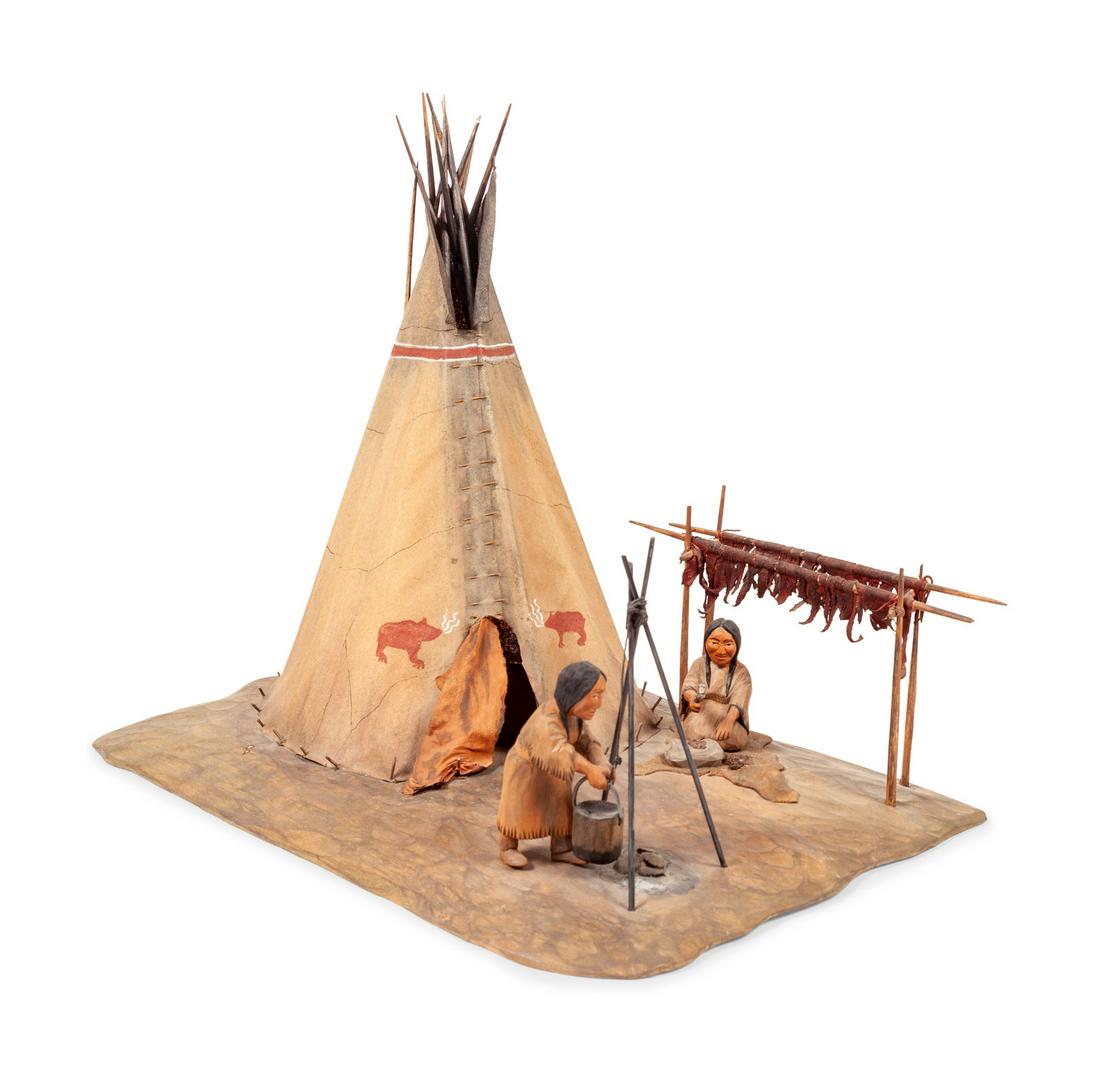 Wood Carved Plains Dioramas (1 of 5)