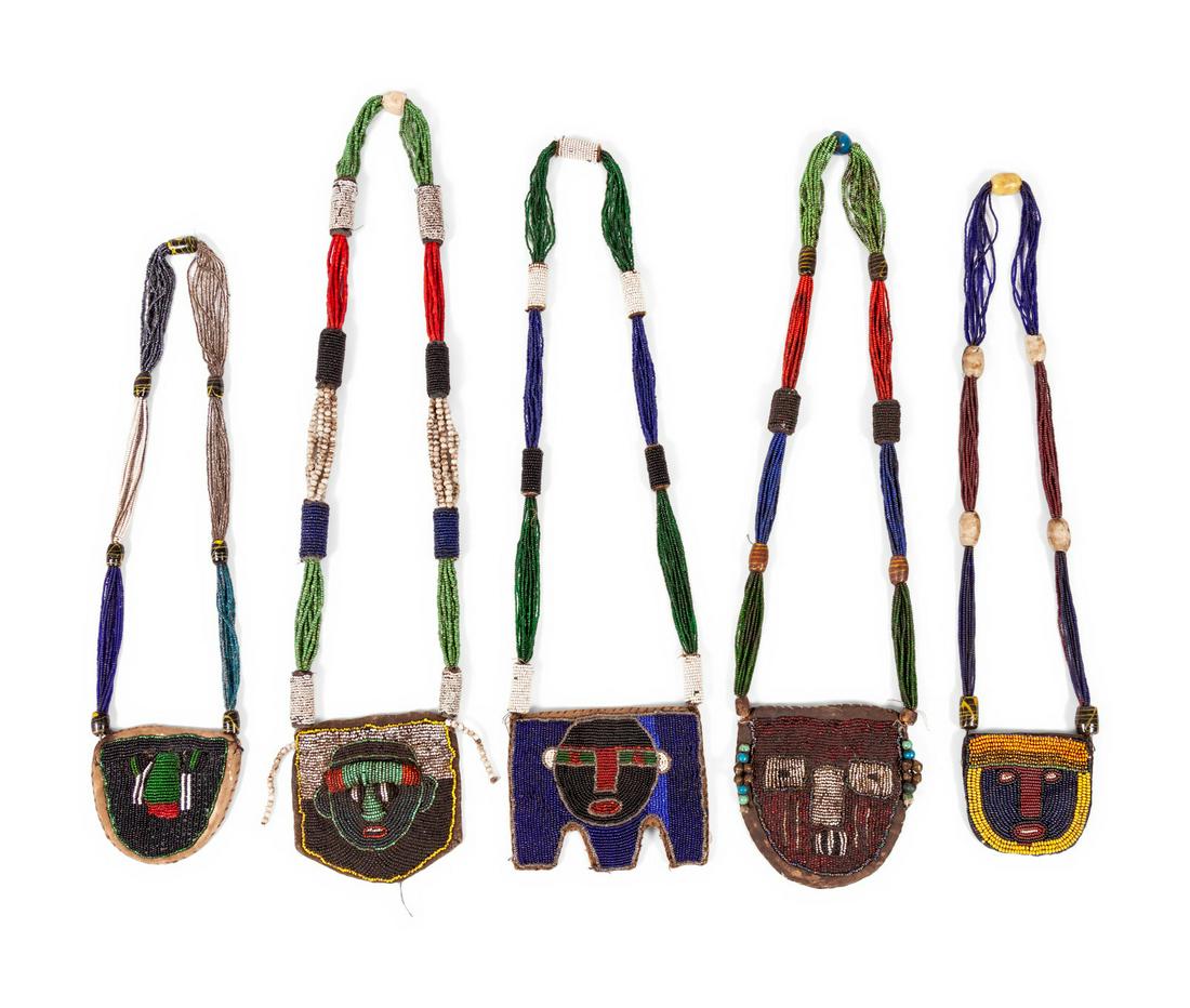 African Beaded Necklaces and Zulu Hat (1 of 6)