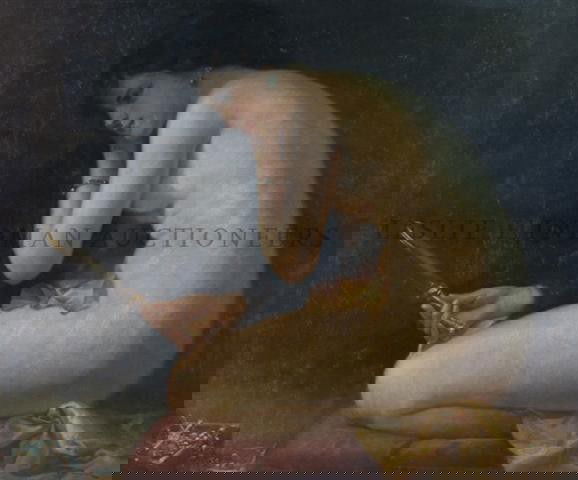 Joseph Tomanek, (American, 1889-1974), Nude with M: Joseph Tomanek (American, 1889-1974) Nude with Mirror oil on canvas signed (lower right) 29 1/2 x 36 inches. Property from the Estate of Elaine O'Reilly, Elmhurst, Illinois