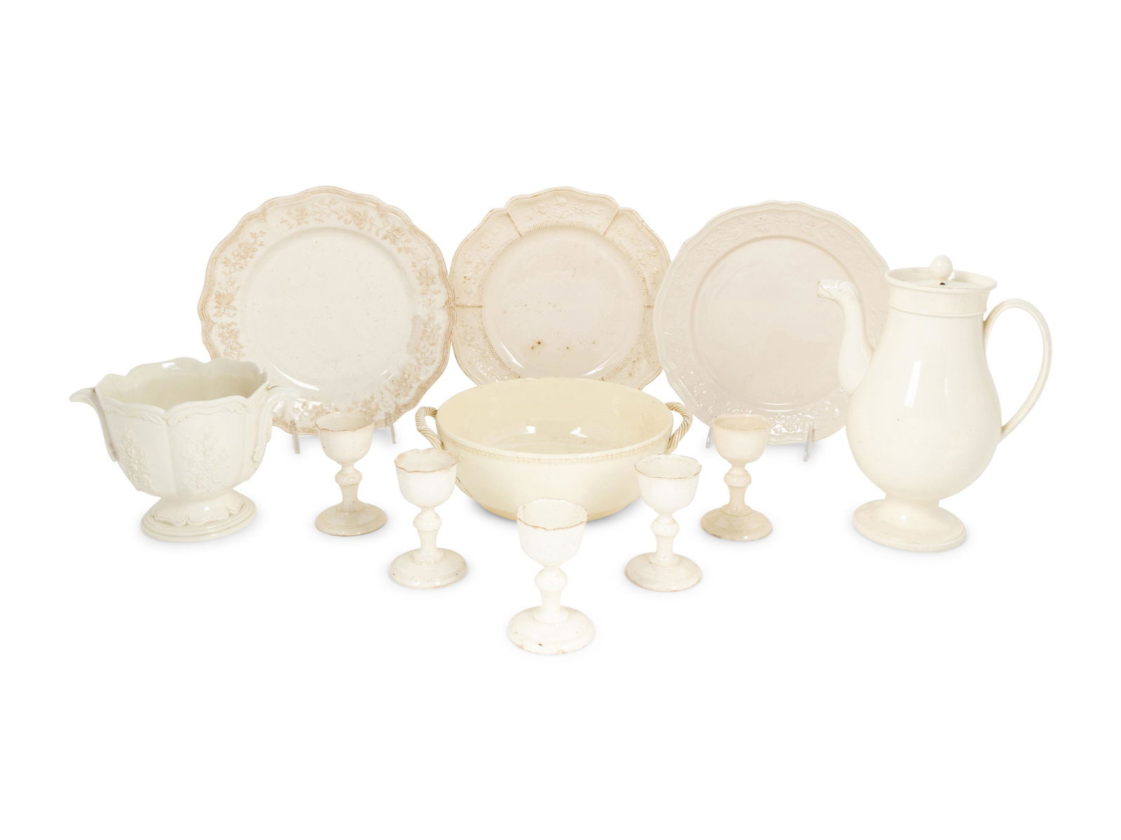 A Collection of French Pont-Aux-Choux Faience Articles (1 of 2)