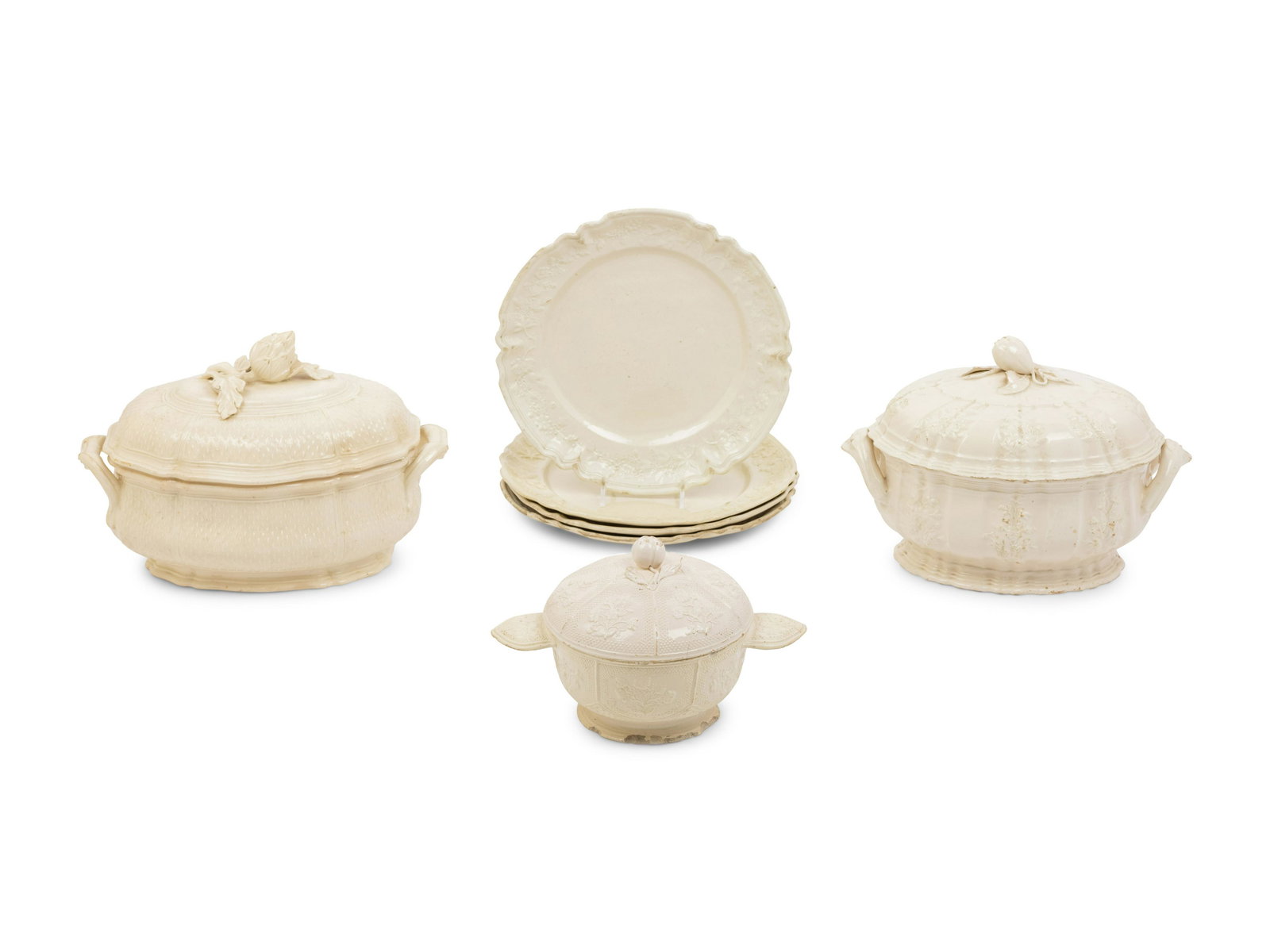 A Collection of French Pont-Aux-Choux Faience Articles (1 of 3)